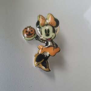 Disney Minnie Mouse Halloween Pin - Orange and Black